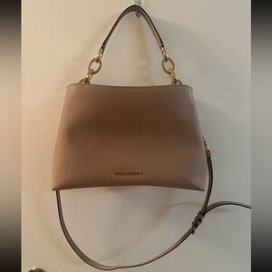 Michael Kors Beige Leather Shoulder Bag